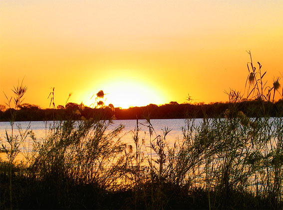 botswana sunset