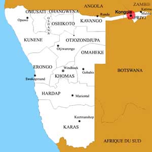 Kongola location