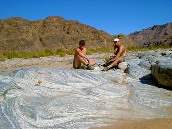 hiking in the canyon of Ai-ais