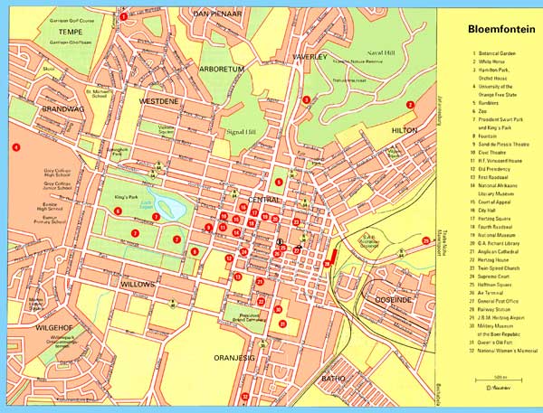 Bloemfontein map