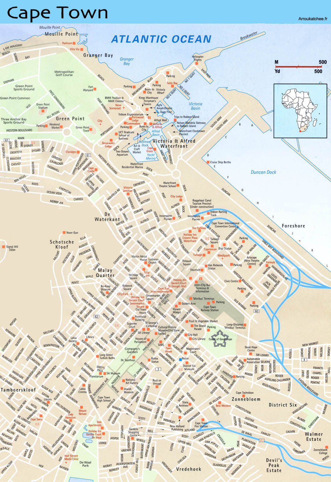 Cape Town Street Map 