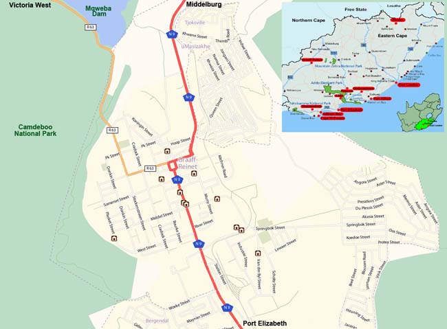 Graaff Reinet map