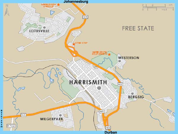 Harrismith map