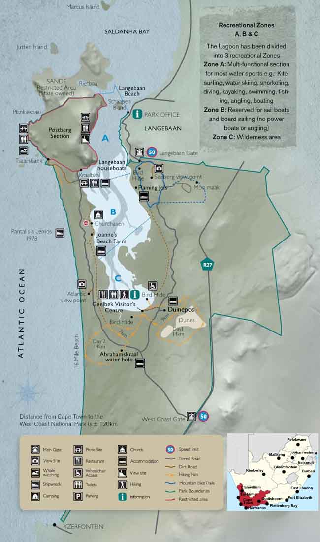 Langebaan map