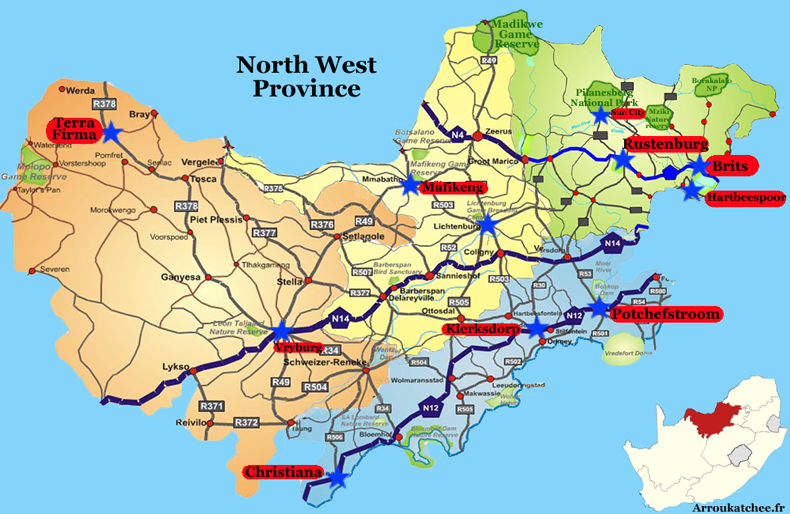 North West map