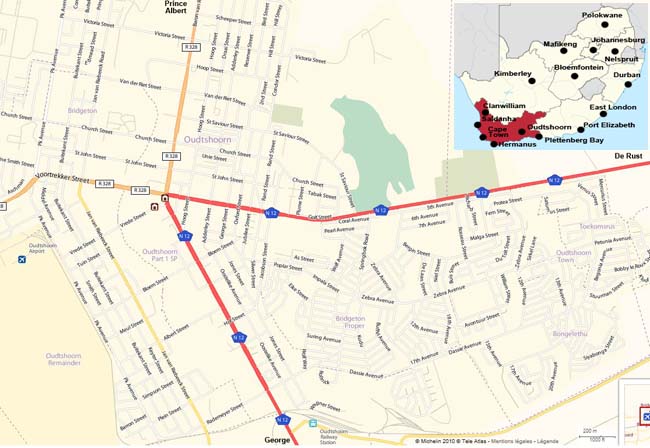 oudtshoorn map