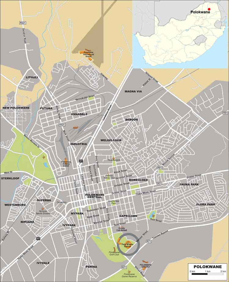 Polokwane map