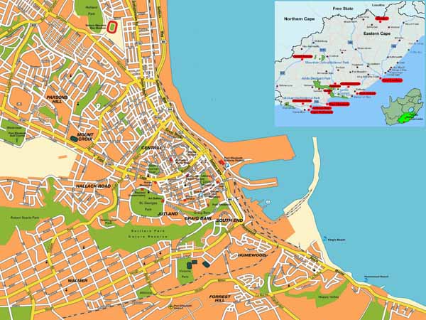 Port Elizabeth map