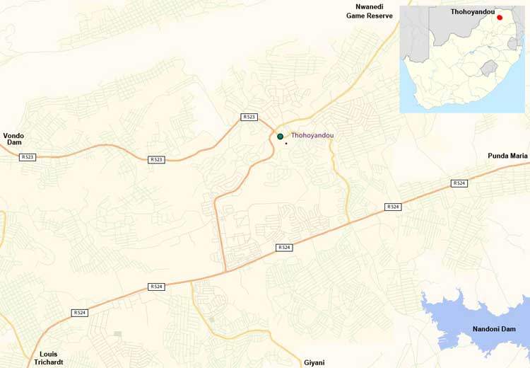 Thohoyandou map