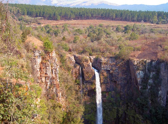 Beautiful waterfall in South Africa